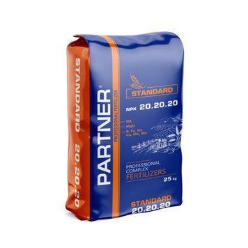 Комплексне добриво Partner Standard NPK 20.20.20+S+MG+ME, 25 кг 0101 фото