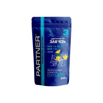 Комплексне добриво 3 Цвітіння та зав'язь, 250 г 0604 фото